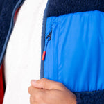 BILLYBELT Two-Fabric Sherpa Jacket in Navy