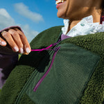 BILLYBELT Women’s Sleeveless Sherpa Zip Jacket in Khaki