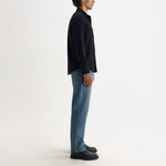 WAX LONDON Shelly Long Sleeve Dobby Check Shirt in Navy/Black