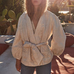 FAUNE Soller Jacket in Oyster/Gold