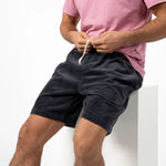 BILLYBELT Velvet Beach Horizon Shorts in Anthracite