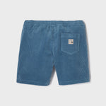 BILLYBELT Velvet Shorts in Denim Blue