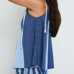 SOPHIE + LUCIE Circo Voile Top in Blue