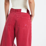 SOPHIE + LUCIE Sarga Boyfriend Jeans in Red