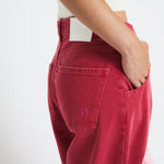 SOPHIE + LUCIE Sarga Boyfriend Jeans in Red