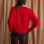 SOPHIE + LUCIE Luisa Knitted Cardigan in Red