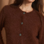 SOPHIE + LUCIE Luisa Knitted Cardigan in Brown