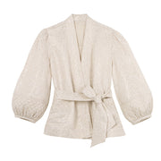 FAUNE Soller Jacket in Oyster/Gold