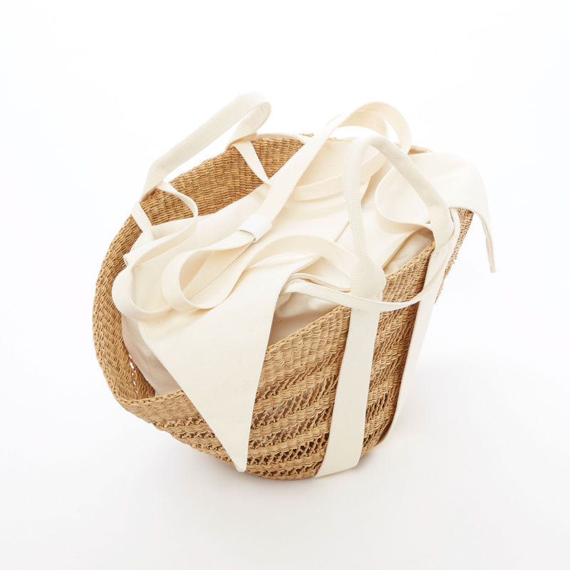 MUUN Sophie Lace Bag in Natural/Ecru