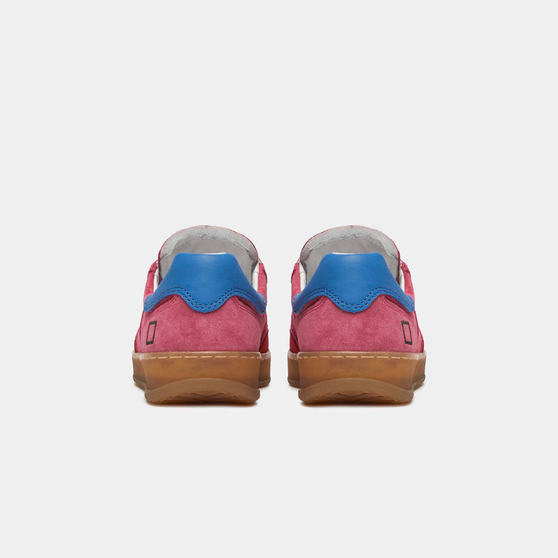 D.A.T.E Sporty Low Coloured Sneakers in Fuschia