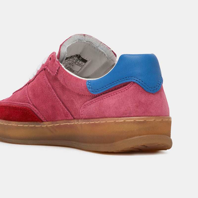 D.A.T.E Sporty Low Coloured Sneakers in Fuschia