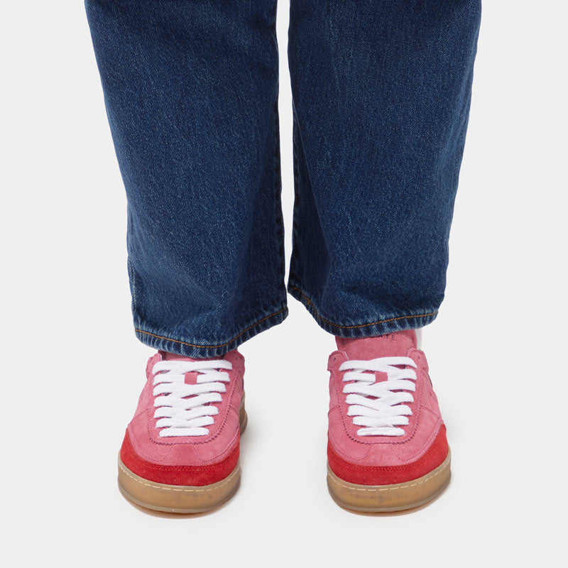 D.A.T.E Sporty Low Coloured Sneakers in Fuschia