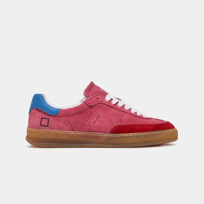 D.A.T.E Sporty Low Coloured Sneakers in Fuschia