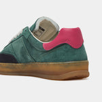 D.A.T.E Sporty Low Coloured Sneakers in Green