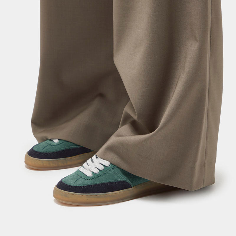 D.A.T.E Sporty Low Coloured Sneakers in Green