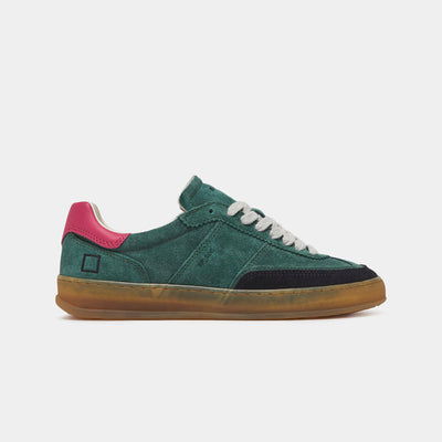 D.A.T.E Sporty Low Coloured Sneakers in Green