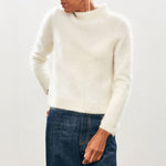 JUMPER 1234 Brushed Turtle Neck Knit in Cream