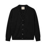 JUMPER 1234 Velvet Little Cardigan in Black