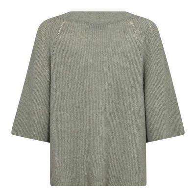 MOS MOSH MMTaci 3/4 V-Neck Knit in Shadow
