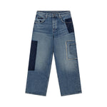 HEYANNO MMHPure Deconstructed Jeans in Light Blue