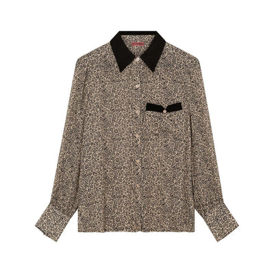 HEYANNO MMHPetite Flower Shirt in Black