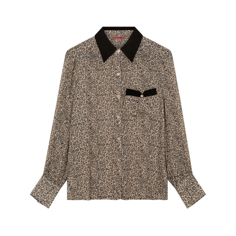 HEYANNO MMHPetite Flower Shirt in Black