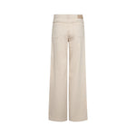 MOS MOSH MMColette Fringe Wide Leg Jeans in Clay