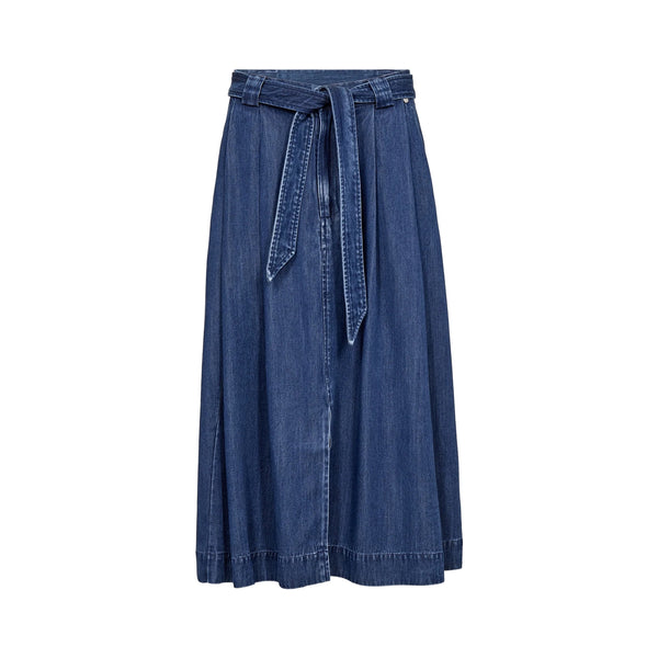 MOS MOSH MMKoda Denim Skirt in Dark Blue