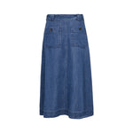 MOS MOSH MMKoda Denim Skirt in Dark Blue