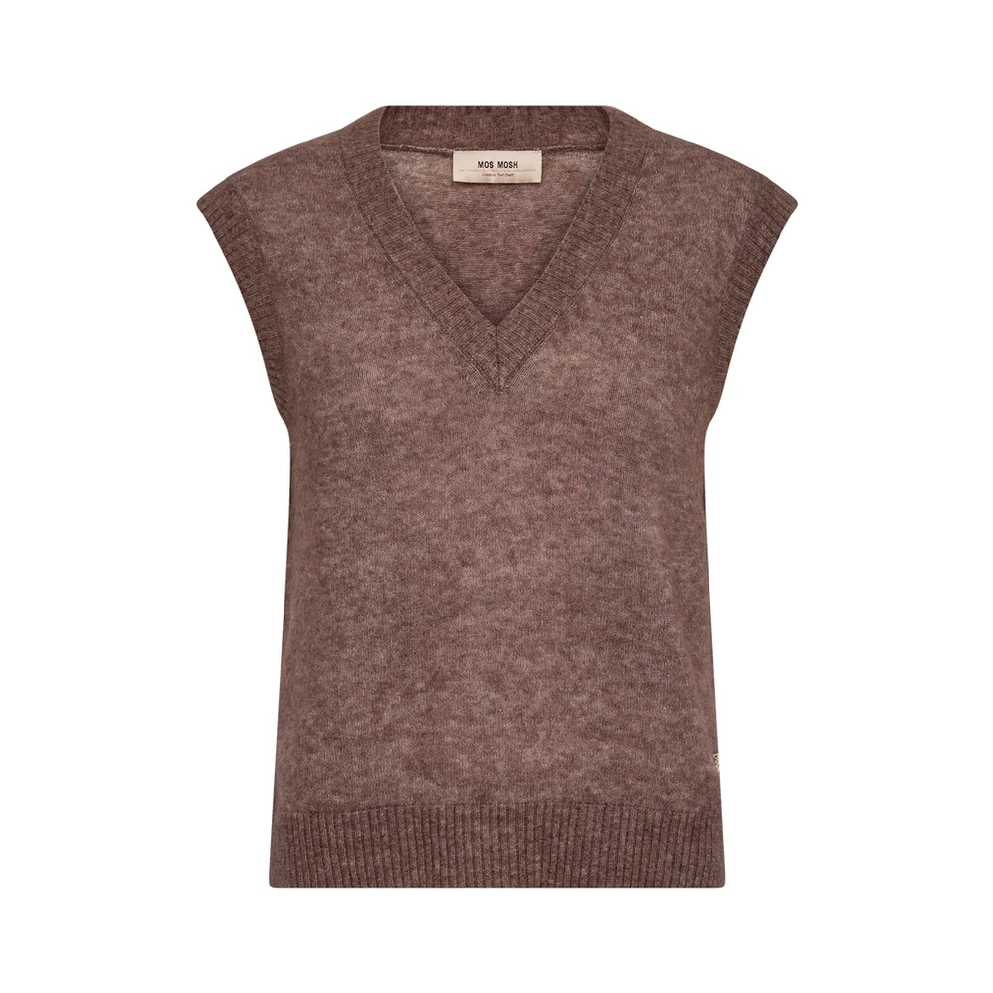 MOS MOSH MMThora Knit Vest in Turf Green | Collen & Clare
