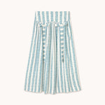 THE TINY BIG SISTER Flowers Skirt in Off White/Green