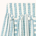 THE TINY BIG SISTER Flowers Skirt in Off White/Green