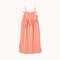 THE TINY BIG SISTER Striped Bows Dress in Orange