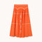 THE TINY BIG SISTER Embroidered Skirt in Orange