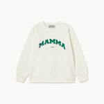 THE TINY BIG SISTER Mamma Sweatshirt in Off White