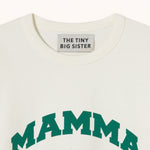 THE TINY BIG SISTER Mamma Sweatshirt in Off White