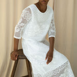 BEAUMONT ORGANIC Daisy-Fay Cotton Lace Top in White