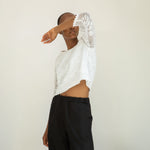 BEAUMONT ORGANIC Daisy-Fay Cotton Lace Top in White