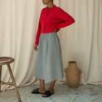 BEAUMONT ORGANIC Goldie-Cay Double Gauze Skirt in Monochrome Gingham