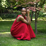 BEAUMONT ORGANIC Imogen-May Cotton Linen Dress in Scarlet