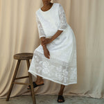 BEAUMONT ORGANIC Lyla-Fay Cotton Lace Skirt in White