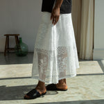 BEAUMONT ORGANIC Lyla-Fay Cotton Lace Skirt in White