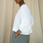 BEAUMONT ORGANIC Renee Poplin Top in White