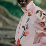 BARBOUR x FARM RIO Madelena Showerproof Jacket in Pink Eden Bloom