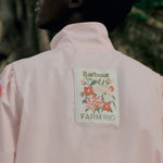 BARBOUR x FARM RIO Madelena Showerproof Jacket in Pink Eden Bloom
