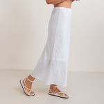 SEE SAW Slip Skirt in White