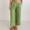 SEE SAW 7/8 Wide Leg Trousers in Pistachio