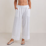 SEE SAW Palazzo Pant in White