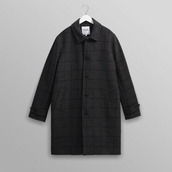 WAX LONDON Stan Coat in Navy and Grey