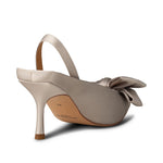 SHOE THE BEAR Karla Slingback in Grey/Silver